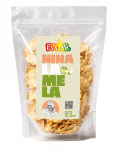 foto confezione mela disidratata Nina la mela - Evviva - coop Il Ramo